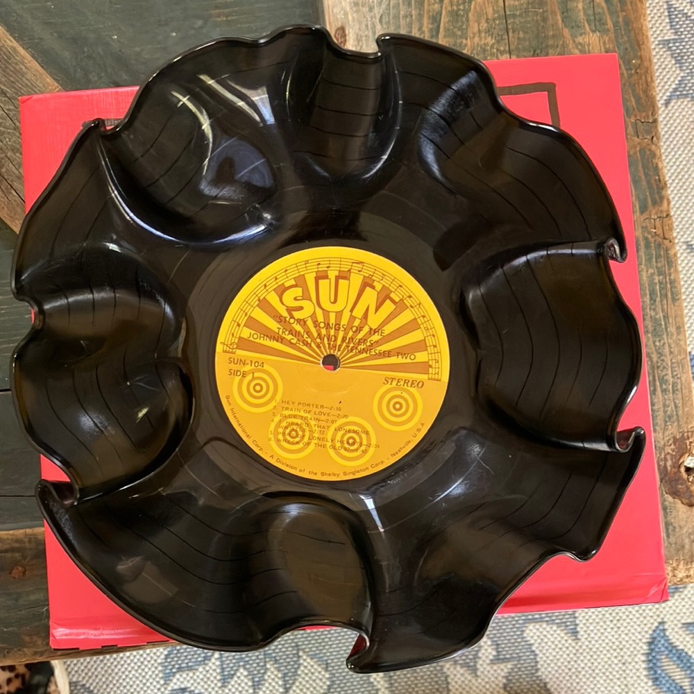 Sun Records Vinyl Record Bowl